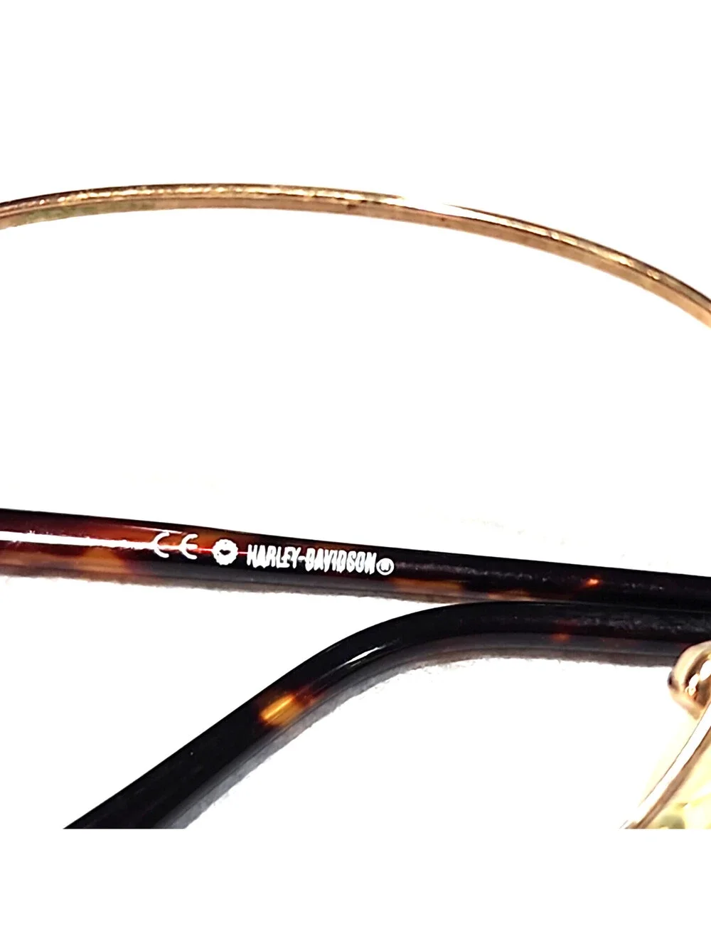 Harley Davidson HDS053 4G-1 Gold Oval Sunglasses Frame Only 53-18 135
